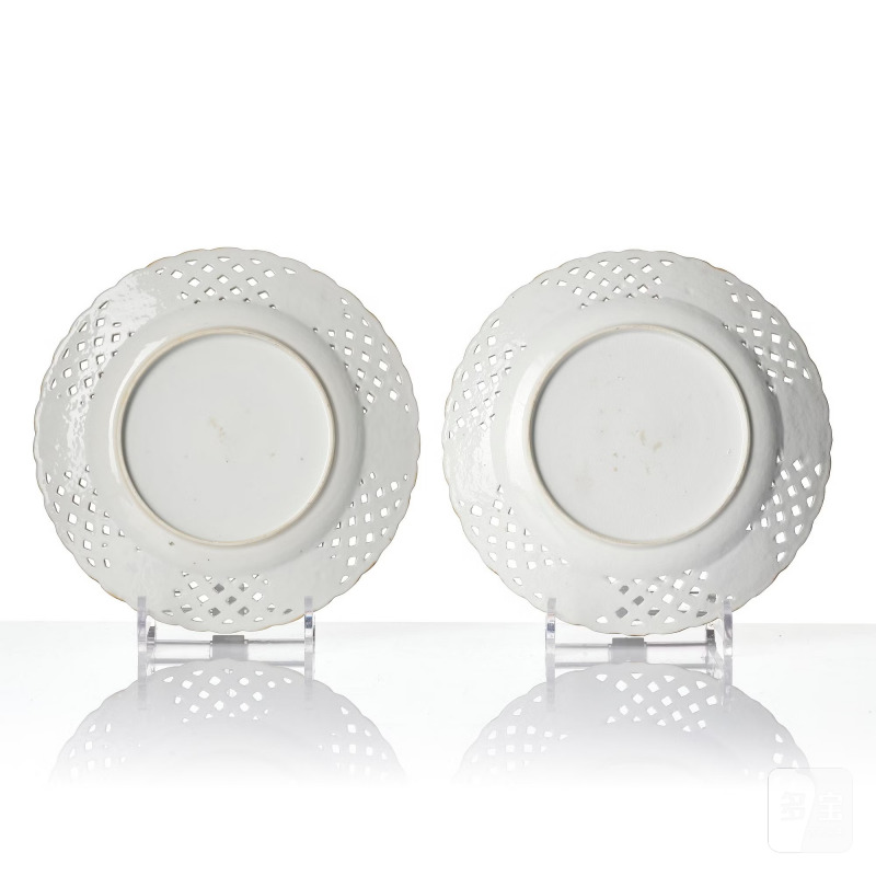 A set of 11 blue and white dessert plates, - 图12